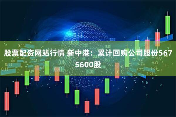 股票配资网站行情 新中港：累计回购公司股份5675600股